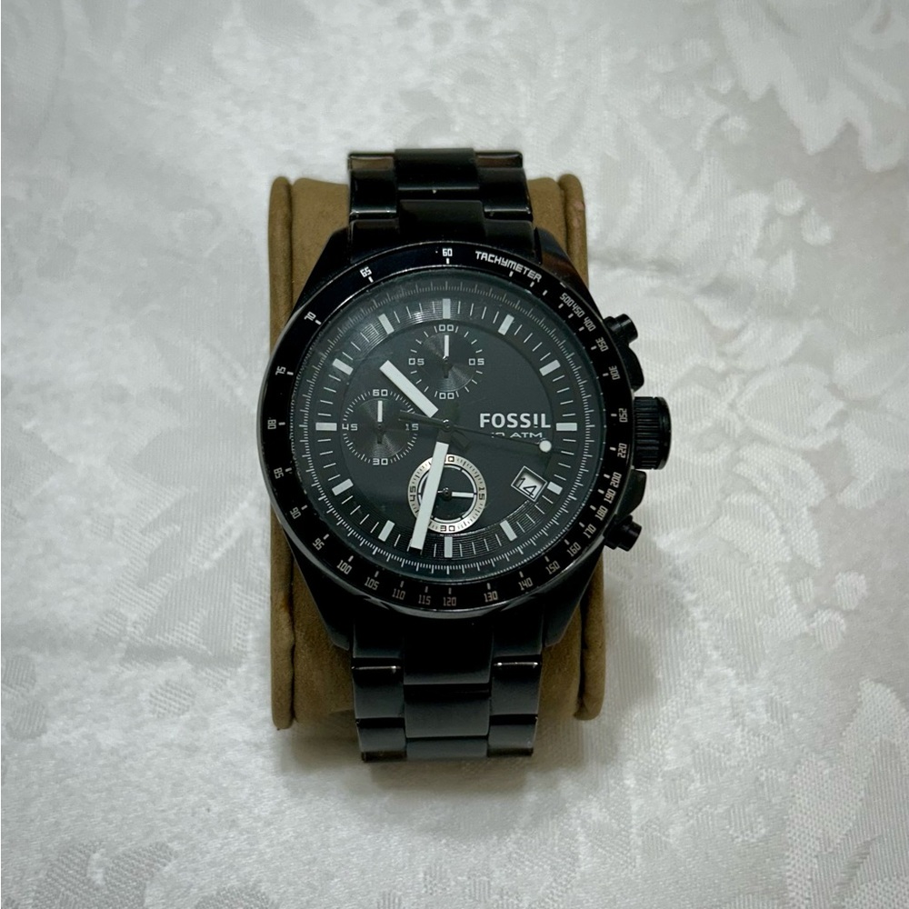 Fossil Dark-Toned Chronograph Watch